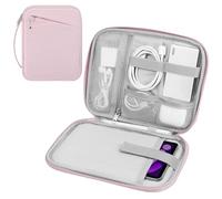 MoKo 7-8 Inch Tablet Sleeve Carrying Case with Handle, Padded Protective Travel Bag for iPad mini A17 Pro 8.3'' 2024, iPad mini 6 8.3" 2021, i-Pad Mini 5 7.9" 2019, Pink