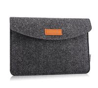 MoKo 9-11 Inch Felt Tablet Sleeve Bag Carrying Case Fits with New 11-inch iPad Air M2, New 11-inch iPad Pro M4, iPad 10th Gen 10.9, iPad 9/8/7th 10.2, iPad Air 5/4th 10.9, iPad 9.7, Dark Gray