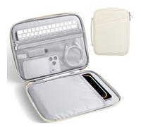 MoKo 9-11 Inch Padded Tablet Sleeve Protective Carrying Case for iPad A16 2025/Pro 11-in, i-Pad 10th/Air 5/4th 10.9'', iPad 9/8. 10.2, Galaxy Tab S8/S9 11'', Tablet Bag with Handle, Beige