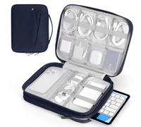 MoKo 9-11 Inch Tablet Sleeve Bag for iPad A16 2025, 10.2-inch iPad 2021, Pro 11" M5, Air M3, Galaxy Tab A11+/ A9+, Protective Sleeve Bag for Pencil/Magic Keyboard, Indigo