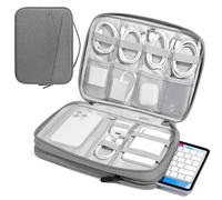 MoKo 9-11 Inch Tablet Sleeve Bag for iPad A16 2025, 10.2-inch iPad 2021, Pro 11" M5, Air M3, Galaxy Tab A11+/ A9+, Protective Sleeve Bag for Pencil/Magic Keyboard, Light Gray