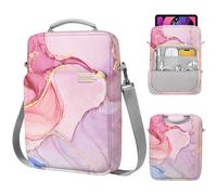 MoKo 9-11 Inch Tablet Sleeve Bag Handle Carrying Case with Shoulder Strap Fits 11inch iPadAir M3, iPad A16 2025, Pro 11", iPad 10/9/8/7th Gen, Tab S8/S9 11", Cloudy Pink