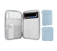 MoKo 9-11 Inch Tablet Sleeve Case,Fits iPad Air 5/4th 10.9,iPad Pro 11 M2 2022-2018,iPad 10th 10.9 2022,Galaxy Tab S9 11,Tab S8/A8/A7 2022,Protective Bag Carrying Case with Pocket, Misty Blue