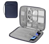 MoKo 9-11 Inch Tablet Sleeve Carrying Case with Handle, Padded Protective Travel Bag for New 11 inch iPad Air M3 2025, iPad A16 11", iPad Pro 11 M4, iPad 10/9/8/7th, Tab S9/S8 11, Indigo