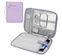 MoKo 9-11 Inch Tablet Sleeve Carrying Case with Handle, Padded Protective Travel Bag for New 11 inch iPad Air M3, iPad A16 2025, Pro 11 inch 2024, 10/9/8th 10.2, Tab S9/S8 11, Light Purple