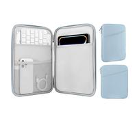 MoKo 9-11 Inch Tablet Sleeve Case,Fits iPad Air 5/4th 10.9,iPad Pro 11 M2 2022-2018,iPad 10th 10.9 2022,Galaxy Tab S9 11,Tab S8/A8/A7 2022,Protective Bag Carrying Case with Pocket, Misty Blue