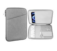 MoKo 9-11 Inch Tablet Sleeve Case,Fits New iPad Air/Pro 11 inch 2024, iPad Air 5/4th 10.9, iPad 10th Gen 10.9, iPad 9/8/7th 10.2,Galaxy Tab S8/S9 11,Protective Bag Carrying Case with Pocket,Light Gray