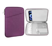 MoKo 9-11 Inch Tablet Sleeve Case,Fits New iPad Air/Pro 11 inch 2024, iPad Air 5/4th 10.9, iPad 10th Gen 10.9, iPad 9/8/7th 10.2, Galaxy Tab S8/S9 11,Protective Bag Carrying Case with Pocket, Purple