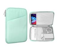 MoKo 9-11 Inch Tablet Sleeve Case,Fits New iPad Air/Pro 11 inch 2024, iPad Air 5/4th 10.9, iPad 10th Gen 10.9, iPad 9/8/7th 10.2,Galaxy Tab S8/S9 11,Protective Bag Carrying Case with Pocket,Mint Green