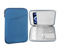MoKo 9-11 Inch Tablet Sleeve Case,Fits New iPad Air/Pro 11 inch 2024, iPad Air 5/4th 10.9,iPad 10th Gen 10.9,iPad 9/8/7th 10.2,Galaxy Tab S8/S9 11,Protective Bag Carrying Case with Pocket,Peacock Blue