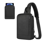 MoKo 9-11 Inch Tablet Sleeve Shoulder Bag with Earphone Hole for iPad A16 2025/Pro 11-in, iPad 10th/Air 5/4th 10.9'', i-Pad 9/8. 10.2'', Galaxy Tab S8/S9 11'', Tablet Carrying Case with Pockets, Black