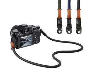 MoKo Camera Strap, 100cm Neck & Shoulder Rope Camera Straps for Photographers, Wear-resistant Lightweight Nylon Climbing Rope with Metal O-Ring for Canon Sony Nikon Fuji DSLR, Black