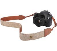 MoKo Camera Strap, Braided Cotton Canvas Neck Belt with Adjustable Shoulder Strap for All DSLR Digital Cameras Canon, Fuji, Nikon, Olympus, Pentax, Sony - Khaki