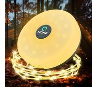 MoKo Camping String Light 32.8Ft, 4-in-1 Rechargeable LED Fairy Lights with 8 M