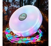 MoKo Camping String Lights, Portable 2 in 1 Rechargeable Outdoor String Lights with 8 Lighting Modes Durable Waterproof String Lantern with String Light for Tent Camping Holiday Christmas Decoration