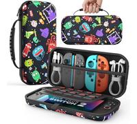 MoKo Carrying Case for Nintendo Switch 2(2025), Protective Hard Shell Portable Travel Carry Case Pouch holds 10 Cartridges with Pockets for Switch 2 Accessories and Games, Monster World