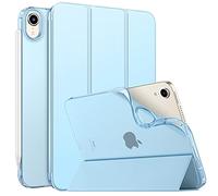 MoKo Case Compatible with New iPad Mini 6 2021(6th Generation 8.3 inches), Half Transparent TPU Smart Cover with Auto Wake/Sleep, Angle/Bumper Protector, Sky Blue