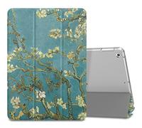 MoKo Case Fit 2018/2017 iPad 9.7 5th / 6th Generation, Slim Lightweight Smart Shell Stand Cover Translucent Frosted Back Protector Fit Apple iPad 9.7 Inch 2018/2017, Almond Blossom(Auto Wake/Sleep)