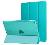 MoKo Case Fit 2018/2017 iPad 9.7 5th / 6th Generation - Slim Lightweight Smart Shell Stand Cover with Translucent Frosted Back Protector Fit Apple iPad 9.7 Inch 2018/2017, Bondi Blue