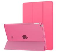 MoKo Case Fit 2018/2017 iPad 9.7 5th/6th Generation, Slim Lightweight Smart Shell Stand Cover with Translucent Frosted Back Protector Fit iPad 9.7 2018/2017, Auto Wake/Sleep, Watermelon Red