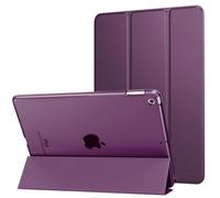 MoKo Case Fit 2018/2017 iPad 9.7 5th/6th Generation, Slim Lightweight Smart Shell Stand Cover with Translucent Frosted Back Protector Fit iPad 9.7 2018/2017, Auto Wake/Sleep, Deep Purple