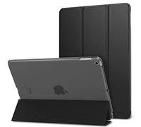 MoKo Case Fit 2018/2017 iPad 9.7 5th / 6th Generation - Slim Lightweight Smart Shell Stand Cover with Translucent Frosted Back Protector Fit Apple iPad 9.7 Inch 2018/2017, Black (Auto Wake/Sleep)