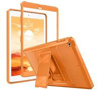 MoKo Case Fit 2018/2017 iPad 9.7 6th/5th Generation - [Heavy Duty] Shockproof Full Body Rugged Hybrid Cover with Built-in Screen Protector Compatible with Apple iPad 9.7 Inch 2018/2017, Orange