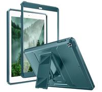MoKo Case Fit 2018/2017 iPad 9.7 6th/5th Generation - [Heavy Duty] Shockproof Full Body Rugged Hybrid Cover with Built-in Screen Protector Compatible with Apple iPad 9.7 Inch 2018/2017, Turquoise