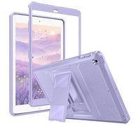 MoKo Case Fit 2018/2017 iPad 9.7 6th/5th Generation - [Heavy Duty] Shockproof Full Body Rugged Hybrid Cover with Built-in Screen Protector Compatible with Apple iPad 9.7 Inch 2018/2017, Taro Purple