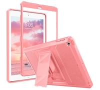 MoKo Case Fit 2018/2017 iPad 9.7 6th/5th Generation - [Heavy Duty] Shockproof Full Body Rugged Hybrid Cover with Built-in Screen Protector Compatible with Apple iPad 9.7 Inch 2018/2017, Conch Shell