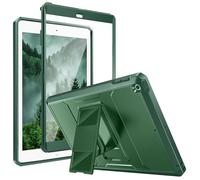 MoKo Case Fit 2018/2017 iPad 9.7 6th/5th Generation - [Heavy Duty] Shockproof Full Body Rugged Hybrid Cover with Built-in Screen Protector Compatible with Apple iPad 9.7 Inch 2018/2017, Midnight Green