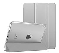 MoKo Case Fit New iPad 9th Generation 2021/8th Generation 2020/7th Gen 2019, iPad 10.2 Case - Slim Smart Shell Stand Cover with Translucent Frosted Back Protector, Silver(Auto Wake/Sleep)