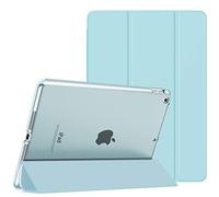 MoKo Case Fit New iPad 9th Generation 2021/8th Generation 2020/7th Gen 2019, iPad 10.2 Case - Slim Smart Shell Stand Cover with Translucent Frosted Back Protector,Sky Blue(Auto Wake/Sleep)