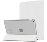 MoKo Case Fit New iPad 9th Generation 2021/8th Generation 2020/7th Gen 2019, iPad 10.2 - Slim Smart Shell Stand Cover with Translucent Frosted Back Protector, White