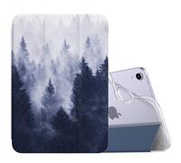 MoKo Case Fit New iPad Mini 7 (A17 Pro) 2024, iPad Mini 6th Generation Case 2021 (8.3-inch), iPad Mini 6 Case, Soft TPU Translucent Frosted Back Cover Case for iPad Mini 7th, Gray Forest