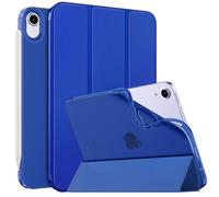MoKo Case Fit New iPad Mini 7 (A17 Pro), 8.3-inch, Soft TPU Translucent Frosted Back Cover Case, Indigo