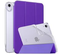 MoKo Case Fit New iPad Mini 7 (A17 Pro), 8.3-inch, Soft TPU Translucent Frosted Back Cover, Purple Violet