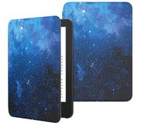 MoKo Case Fits 6" All-New Kindle (11th Generation-2024/2022 Release), Lightweight Shell Cover with Auto Wake/Sleep for Kindle 2024/2022 11th Gen e-Reader, Blue Starry Sky