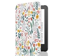 MoKo Case Fits 6" Kindle Basic 11th Generation 2024/2022, Flowers