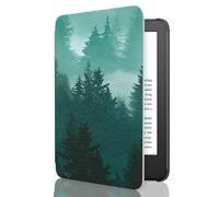 MoKo Case Fits 6" Kindle Basic 11th Generation 2024/2022, Green Forest