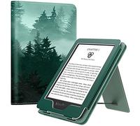 MoKo Case Fits All-new 6" Kindle(11th Generation, 2024/2022 Release)/ Kindle(10th Gen,2019)/Kindle(8th Gen, 2016), Ultra Lightweight PU Shell Cover with Auto Wake/Sleep for Kindle 2024, Green Forest