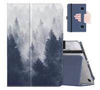 MoKo Case Fits All-New Amazon Kindle Fire HD 8 & 8 Plus Tablet (12th Generation/10th Generation, 2024/2022/2020 Release) 8",Slim Folding Stand Cover with Auto Wake/Sleep, Gray Forest
