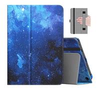 MoKo Case Fits All-New Amazon Kindle Fire HD 8 & 8 Plus Tablet (12th Generation/10th Generation, 2024/2022/2020 Release) 8",Slim Folding Stand Cover with Auto Wake/Sleep, Blue Starry Sky