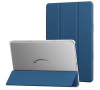 MoKo Case Fits Amazon Kindle Fire Max 11 Tablet (13th Gen, 2023 Release) 11" - Slim PU Leather Trifold Stand Cover for Fire 11 Tablet Frosted Hard Back Shell with Auto Wake/Sleep, Dark Sea Blue
