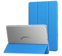 MoKo Case Fits Amazon Kindle Fire Max 11 Tablet (13th Gen, 2023 Release) 11" - Slim PU Leather Trifold Stand Cover for Fire 11 Tablet Frosted Hard Back Shell with Auto Wake/Sleep, Blue Wave