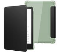 MoKo Case for 6.8" Kindle Paperwhite 11th Generation 2021 & Kindle Paperwhite Signature Edition, Ultra Clear Soft Flexible Transparent TPU Back Cover Light Shell with Auto Wake/Sleep, Black
