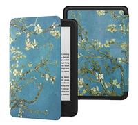 MoKo Case for 6" ALL-New Kindle (11th Generation-2024/2022 Release), Light Shell Cover with Auto Wake/Sleep for Kindle 11 2024/2022 E-Reader, Almond Blossom