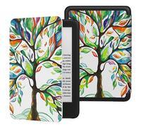 MoKo Case for 6" ALL-New Kindle (11th Generation-2024/2022 Release), Light Shell Cover with Auto Wake/Sleep for Kindle 11 2024/2022 E-Reader, Lucky Tree