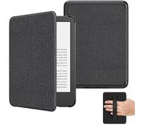 MoKo Case for 6" All-New Kindle (11th Generation-2024/2022 Release), Lightweight Shell Cover with Hand Strap Auto Wake/Sleep for Kindle 11th Generation 2024 e-Reader, Denim Black