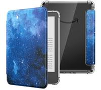 MoKo Case for 6" E-reader(11th Gen-2024/2022),Ultra Clear Soft Flexible Transparent TPU Back Cover Light Shell with Auto Wake/Sleep for E-reader 11th Gen 2024,Not fit BOOX & Kobo, Blue Starry Sky